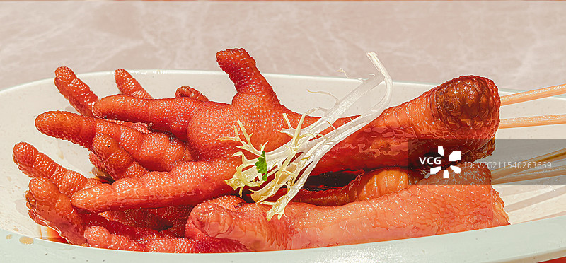 广东早茶美食凤爪图片素材