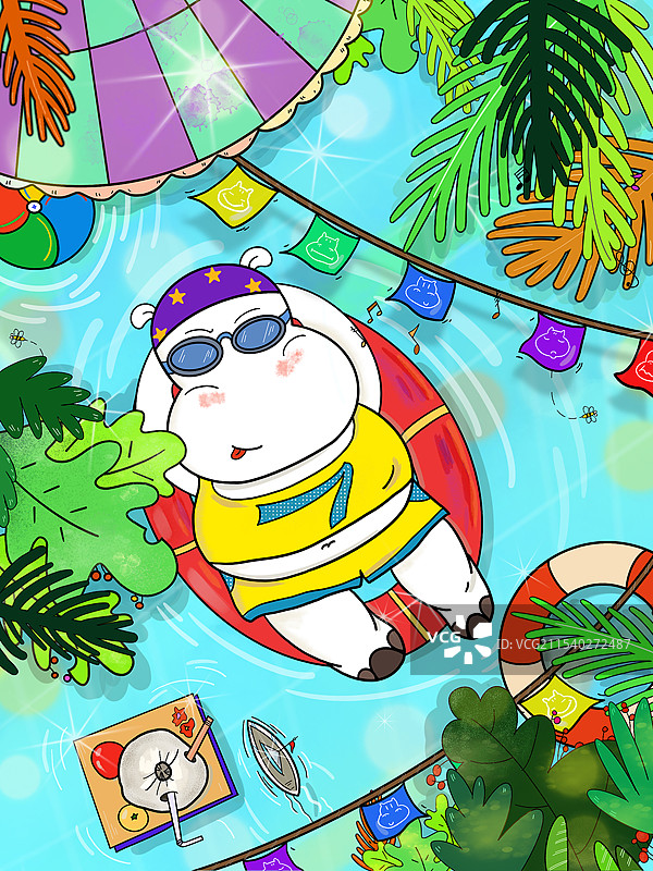 惬意的夏天 一起度假图片素材