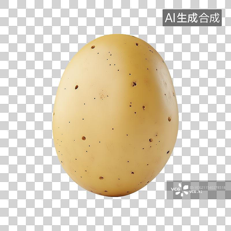 【AI数字艺术】3D风格土豆马铃薯元素图片素材
