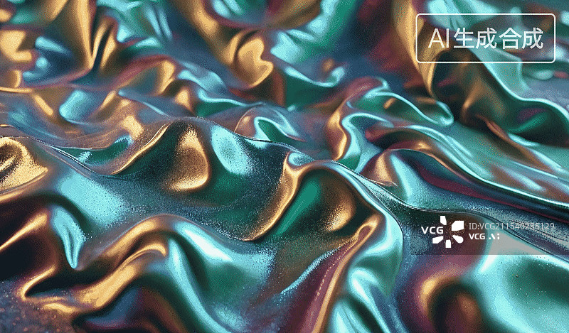 【AI数字艺术】流光溢彩的布料图片素材