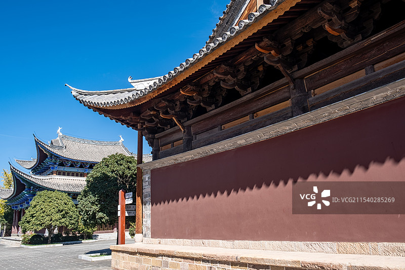 云南大理巍山等觉寺太阳宫图片素材