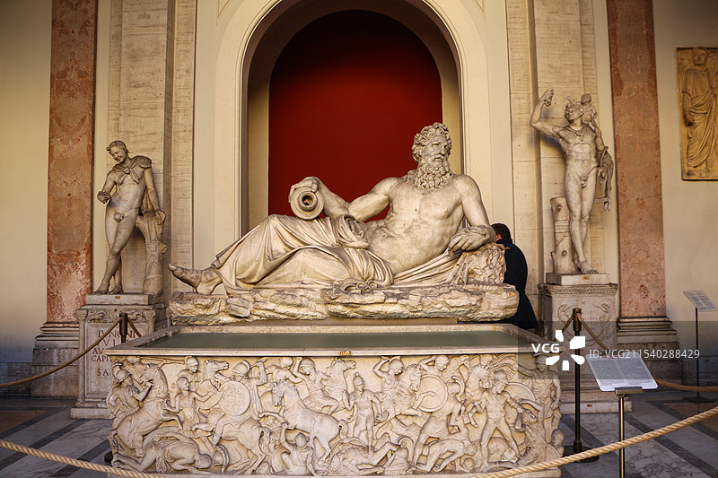 梵蒂冈博物馆藏品著名雕塑《底格里斯河的河神》图片素材