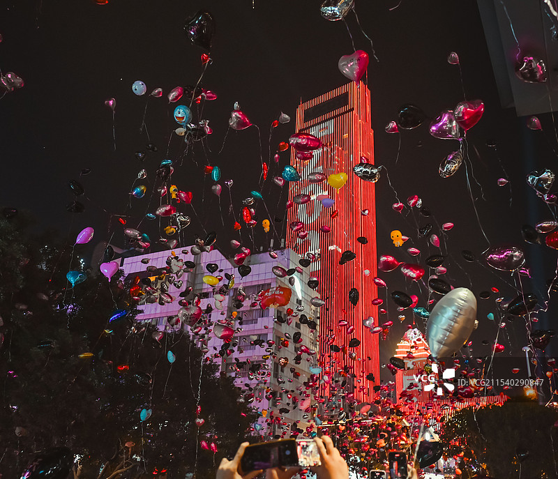 无锡三阳广场元旦跨年图片素材