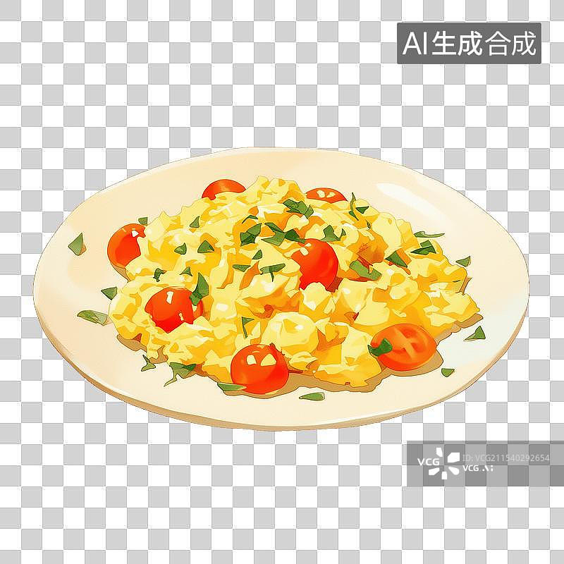 【AI数字艺术】番茄炒蛋图片素材