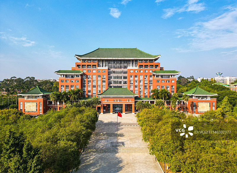 华南农业大学行政楼-校园标志性建筑图片素材