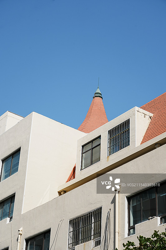 青岛市南区德式老建筑图片素材