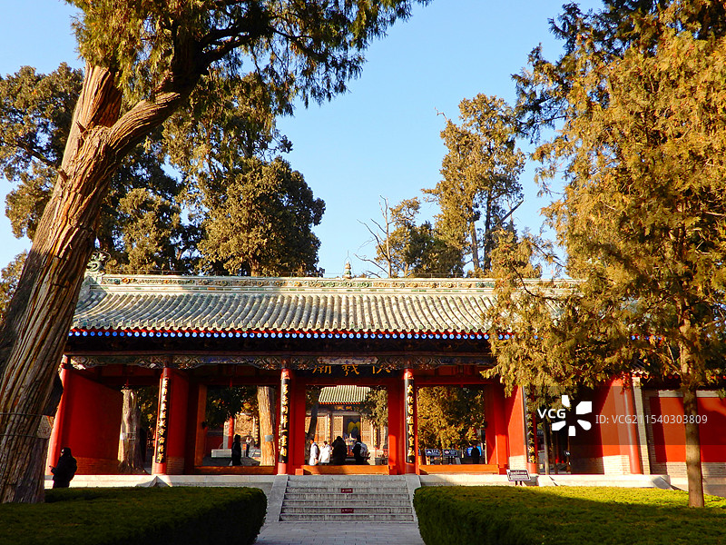 天水伏羲庙古建筑景观图片素材