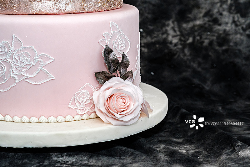 各种翻糖蛋糕棚拍特写图片素材