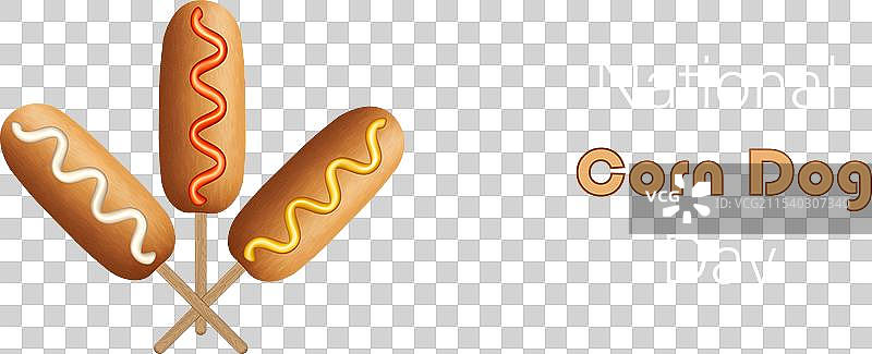 国家玉米热狗日活动设计图片素材