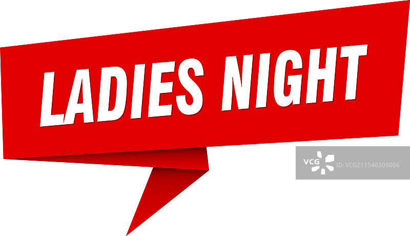 女士之夜横幅与女士之夜对话气泡图片素材