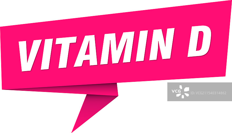 维生素D横幅 维生素D对话气泡标签图片素材
