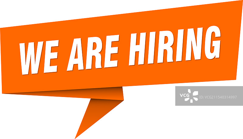 我们正在招聘横幅 我们正在招聘的对话气泡图片素材
