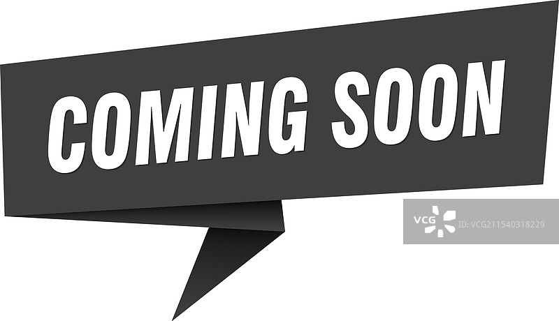 即将到来的横幅与即将到来的对话气泡图片素材