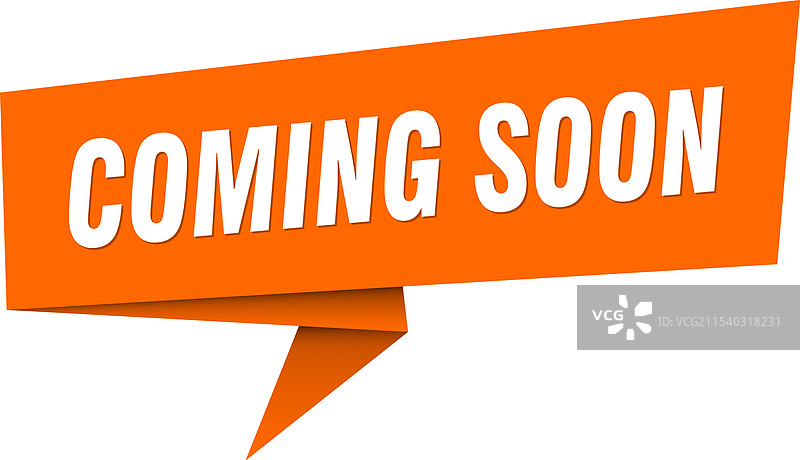 即将到来的横幅与即将到来的对话气泡图片素材