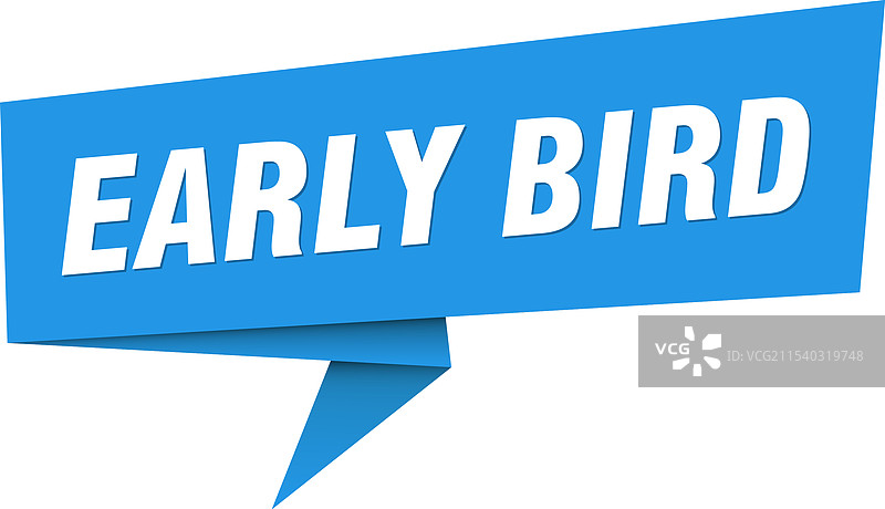 早起鸟横幅 早起鸟对话气泡标签图片素材