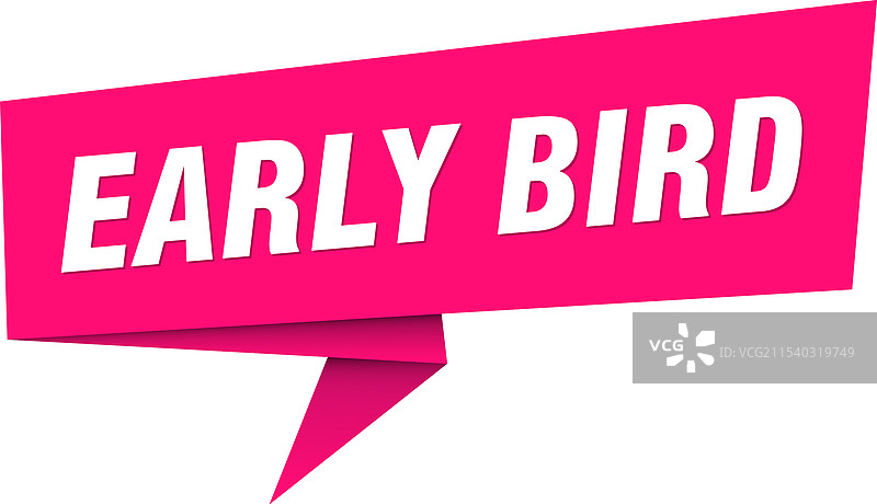 早起鸟横幅 早起鸟对话气泡标签图片素材