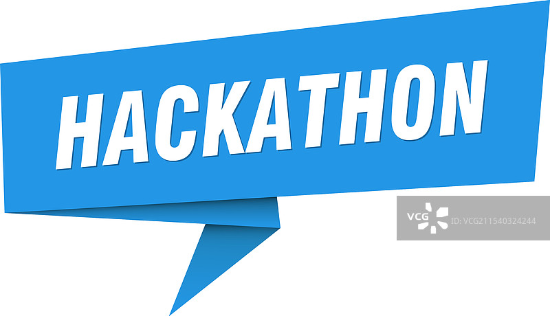 黑客马拉松横幅 黑客马拉松对话气泡标签图片素材