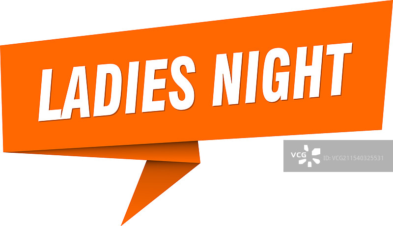 女士之夜横幅与女士之夜对话气泡图片素材