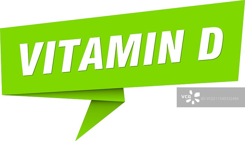 维生素D横幅 维生素D对话气泡标签图片素材