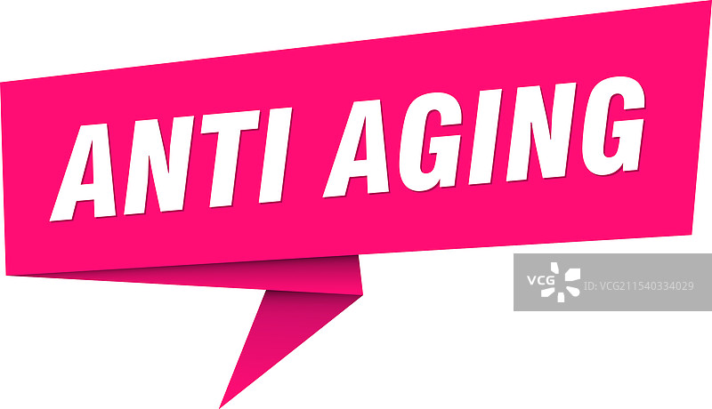 抗衰老横幅 抗衰老对话气泡标签图片素材