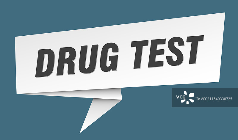 药物测试横幅 药物测试对话气泡标签图片素材