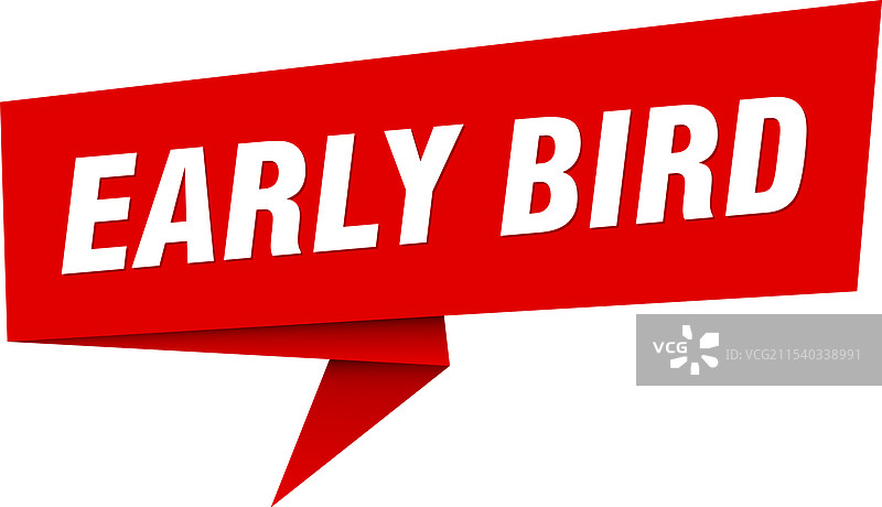 早起鸟横幅 早起鸟对话气泡标签图片素材