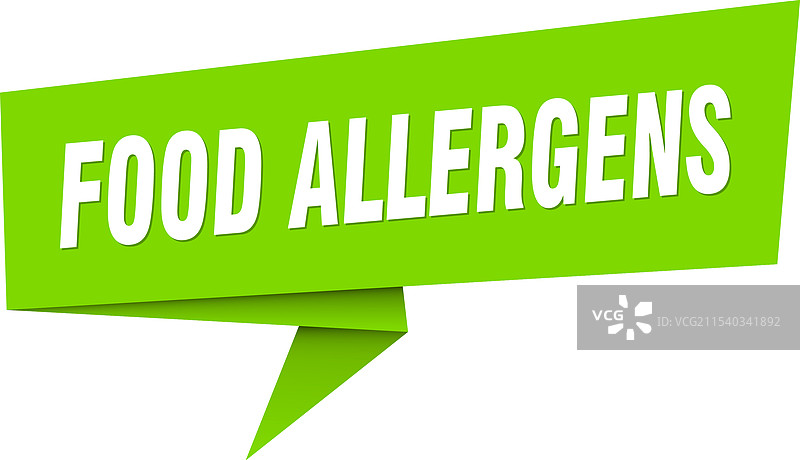 食物过敏横幅 食物过敏演讲图片素材