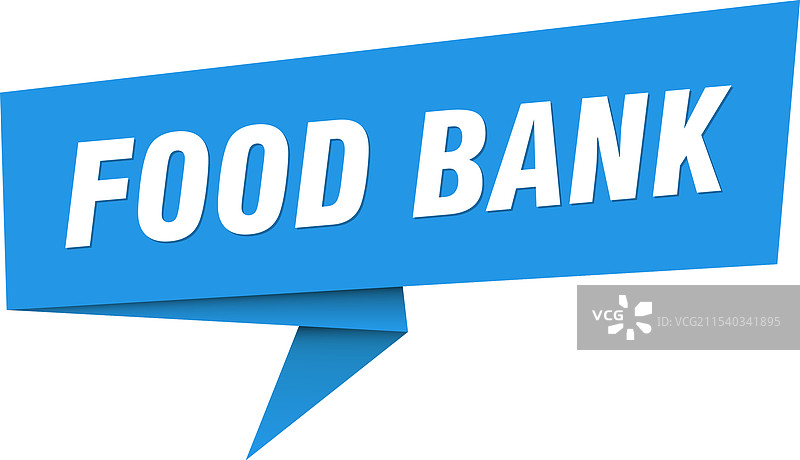 食品银行横幅 食品银行对话气泡标签图片素材