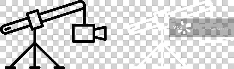 摄像机吊臂图标集，吊臂摄像机设计符号图片素材