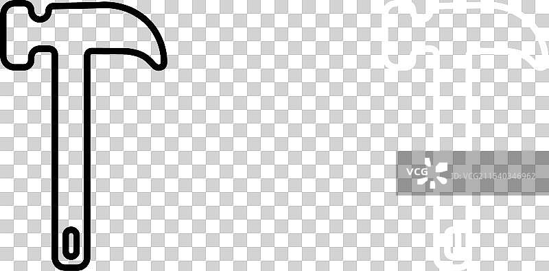 锤子图标集，建筑、施工与木工图片素材