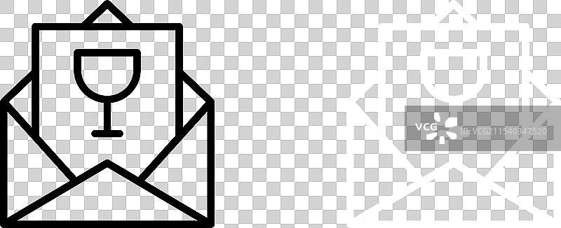 真诚的活动邀请函图标集图片素材