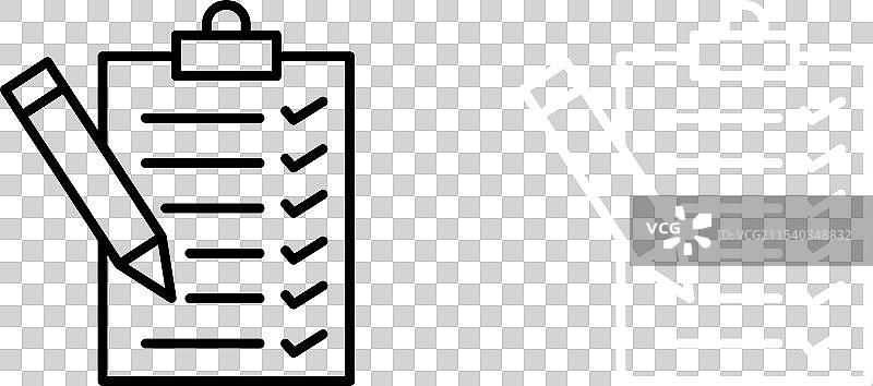 重要的剪贴板优先级订单图标集图片素材