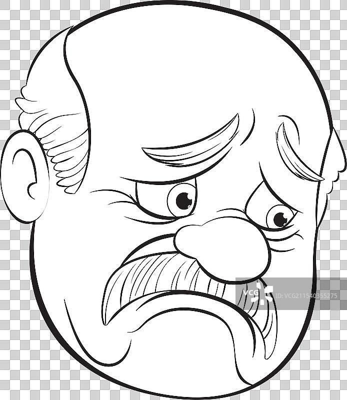 一位忧虑的男人的黑白照片图片素材