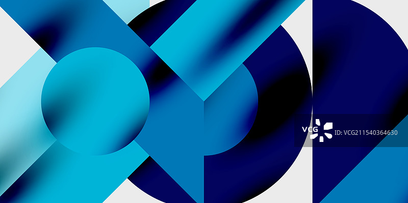 圆形、半圆形和详细构图图片素材