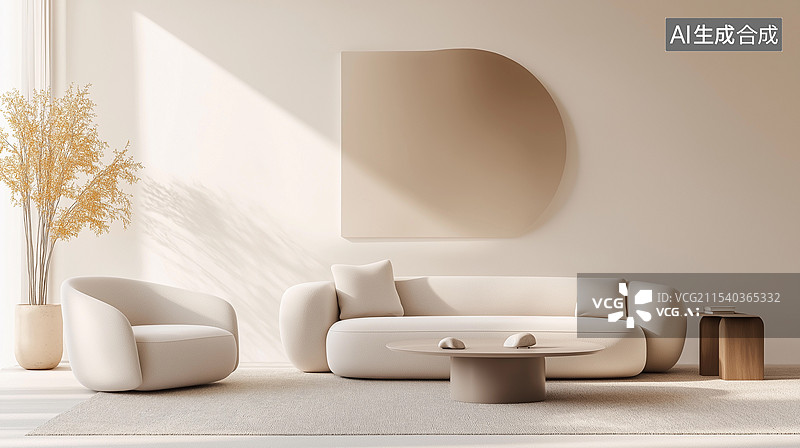 【AI数字艺术】温馨家居室内设计图片素材