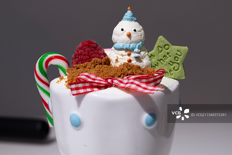 蛋糕杯特写图片素材