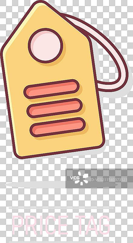 漫画风格的价格标签图标图片素材