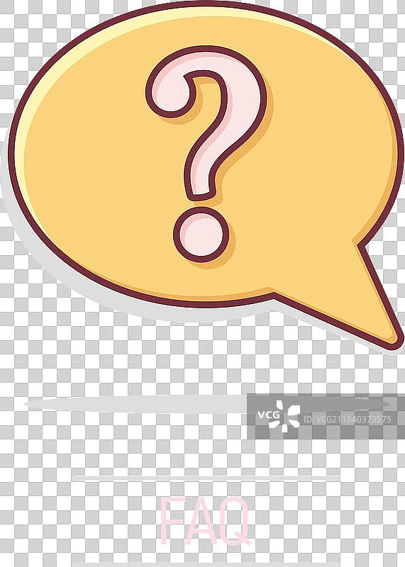 漫画风格的讨论中的问号图标图片素材