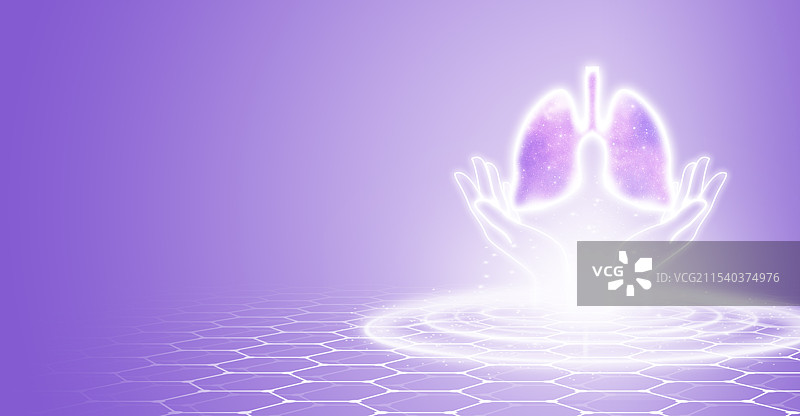 紫色星空透明扫描人体内脏器官五脏六腑插画模板背景图片素材