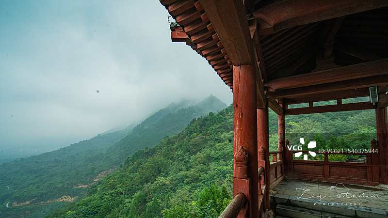 雨后青山-西安骊山老母宫图片素材