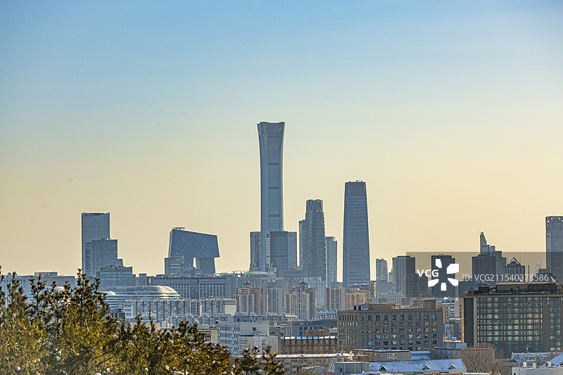 北京CBD国贸中心城市高楼建筑风景图片素材