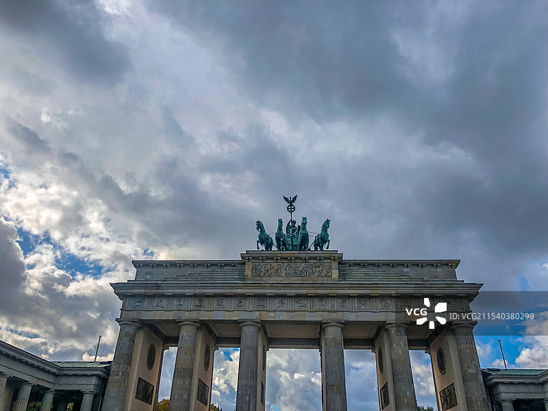 德国 柏林 勃兰登堡门 胜利女神像 城门图片素材