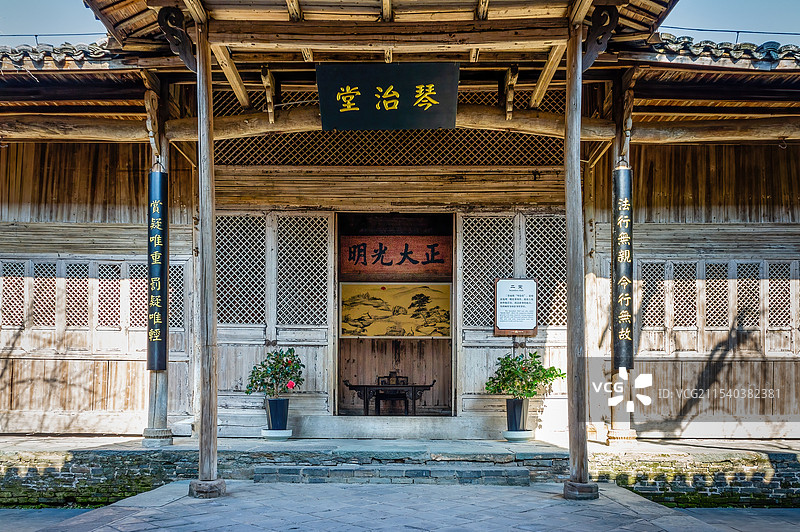 中国江西省景德镇市浮梁县的浮梁古县衙图片素材