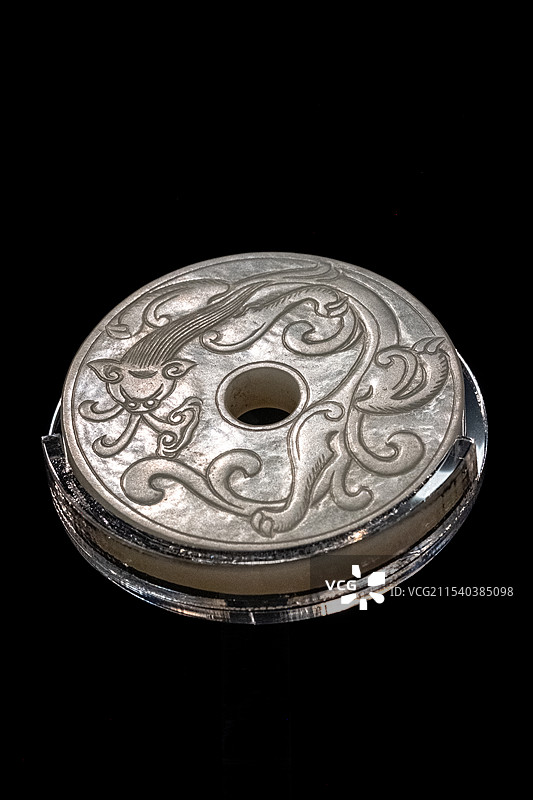 上海市历史博物馆天地精灵璀璨江汉武汉博物馆馆藏玉器展玉配饰图片素材