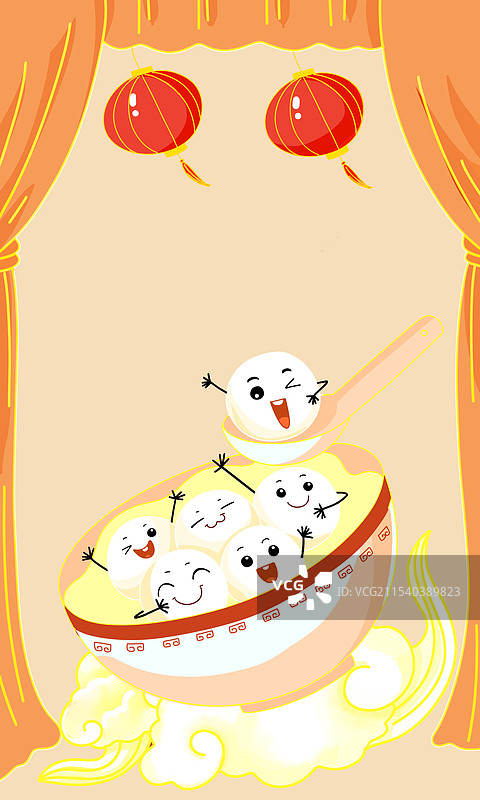 插画元宵节图片素材