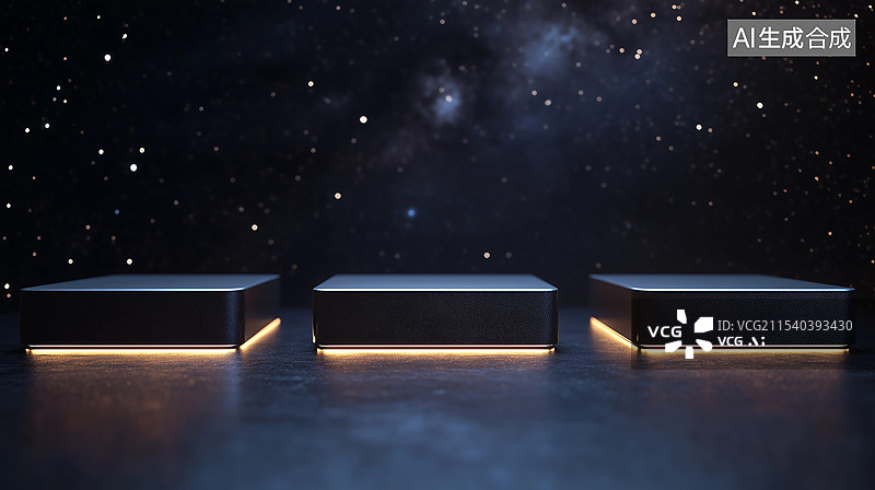 【AI数字艺术】科技感产品展示背景图片素材