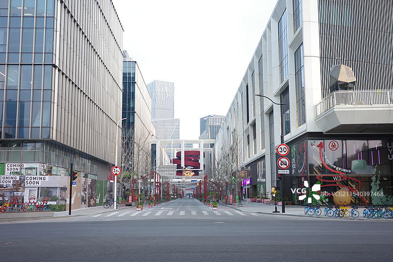 上海前滩公园巷图片素材