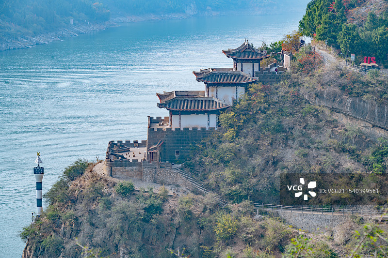 重庆奉节长江三峡之巅 赤甲楼图片素材