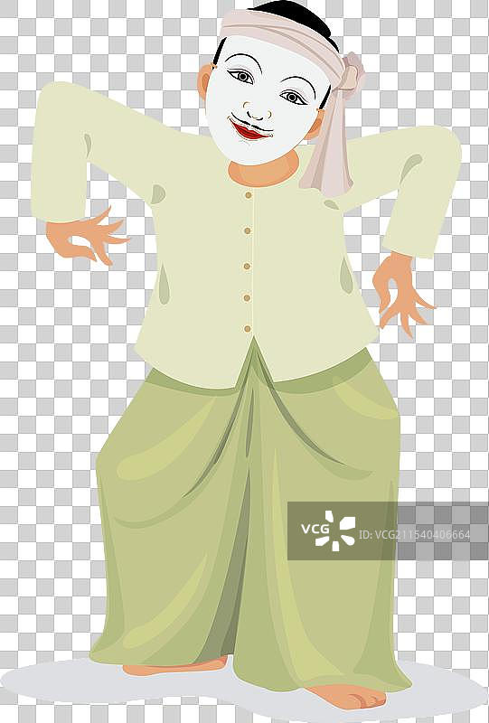 缅甸面具舞蹈2图片素材