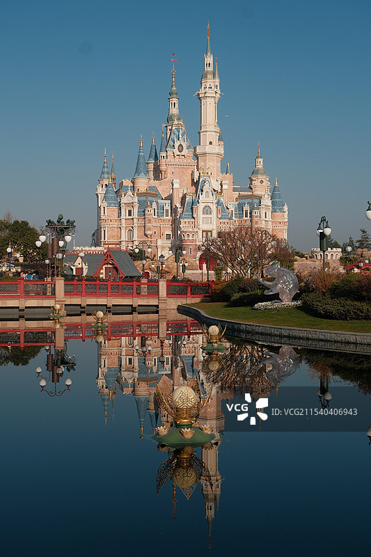 上海迪士尼城堡图片素材
